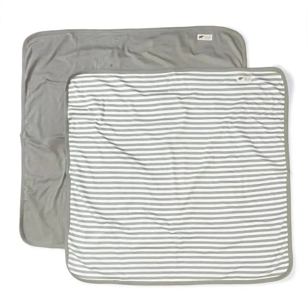 NWT Monica and Andy Organic Cotton 8 piece Blanket and Burp Cloth Bundle - Gende